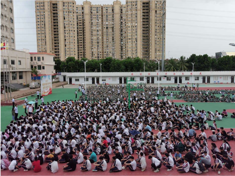 珍愛生命，防患于未然——海口黃岡金盤高級(jí)中學(xué)消防疏散演練活動(dòng)